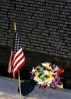 Vietnam War Memorial in Washington DC.