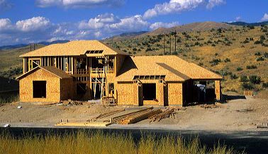 New home construction in Boise, Idaho.